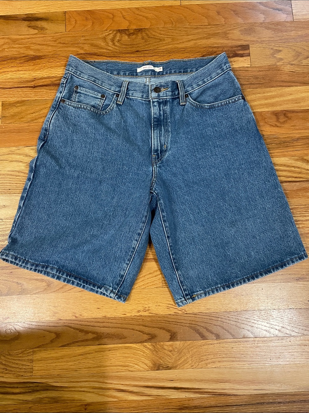 Levi's Blue Denim Women's Jean Shorts — Classic High-Rise